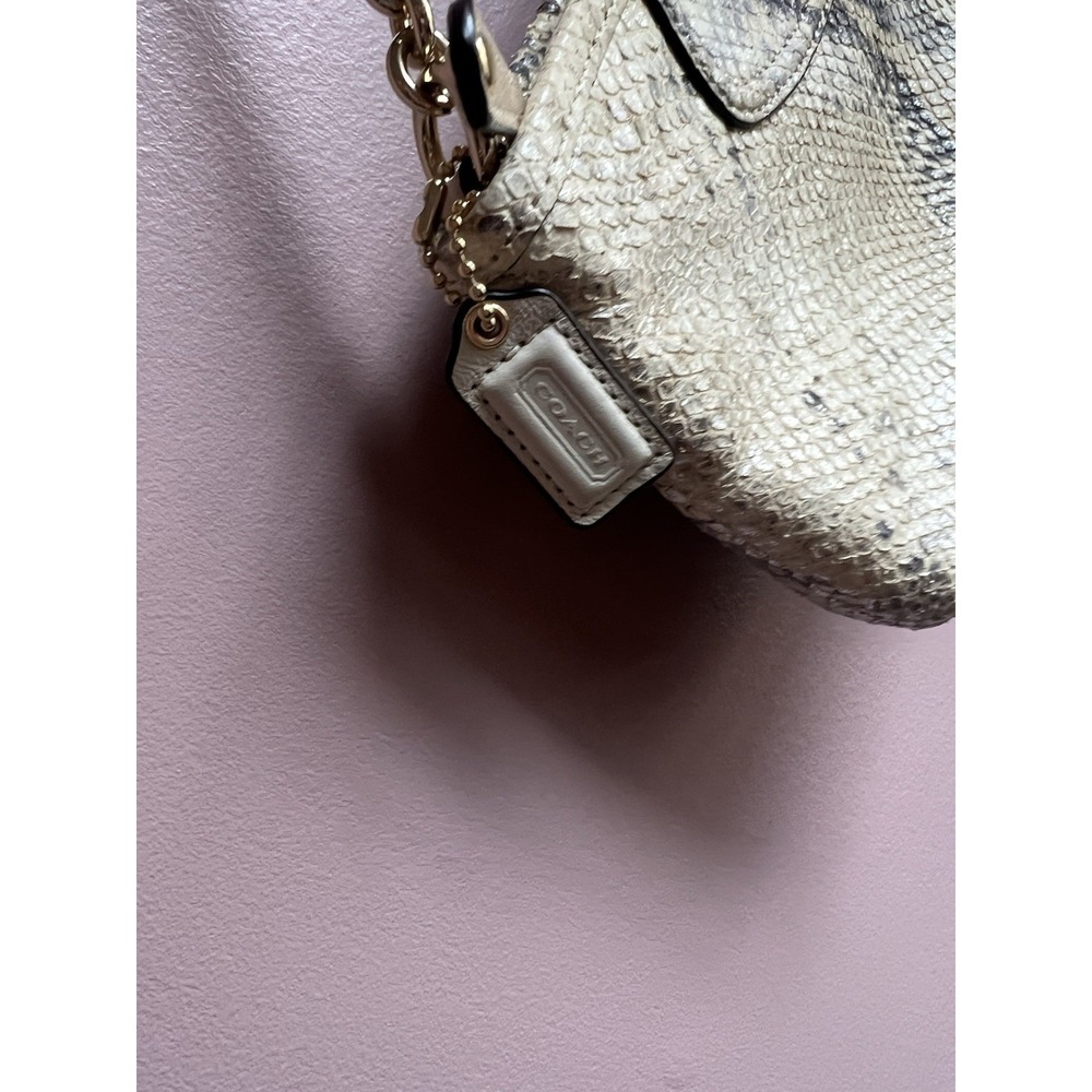 COACH‎ One-Handle Mini Bag Pouch Python Pattern 6695 - Picture 3 of 12